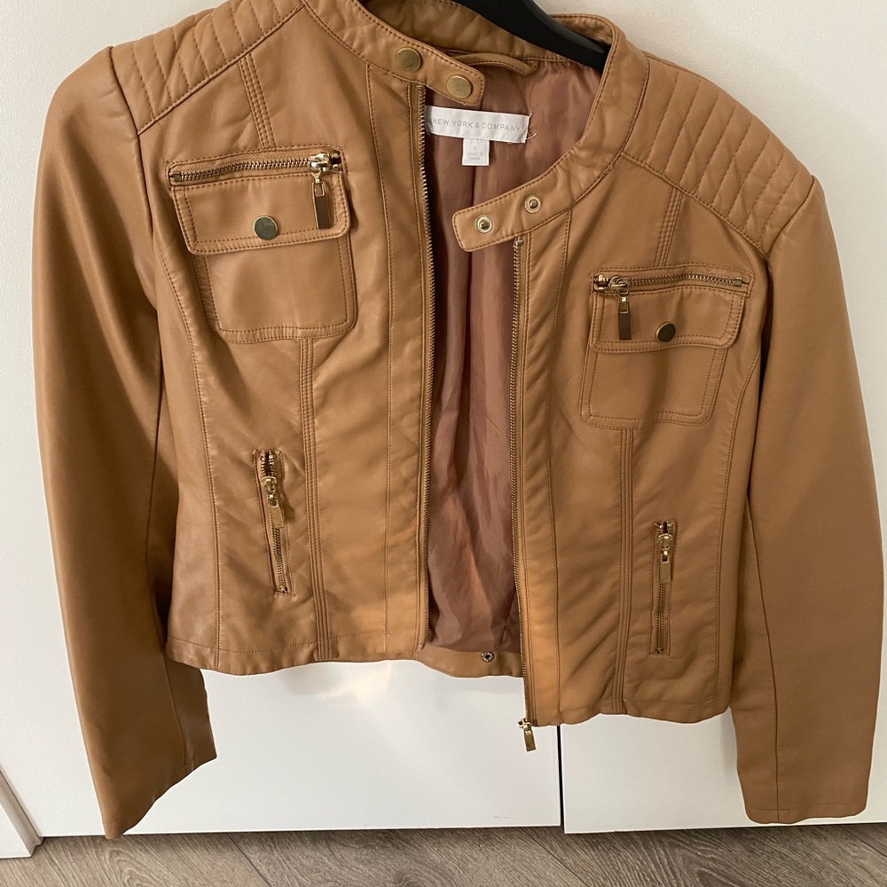 New York & Company Leather Jacket never worn